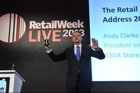 Asda Boss Andy Clarke, Retail Week Live 2013